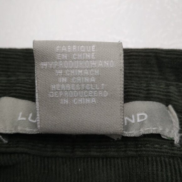 Lucky Brand Ladies Size Small Button Front & Cuffs Dark Green Corduroy Dress - Picture 5 of 13